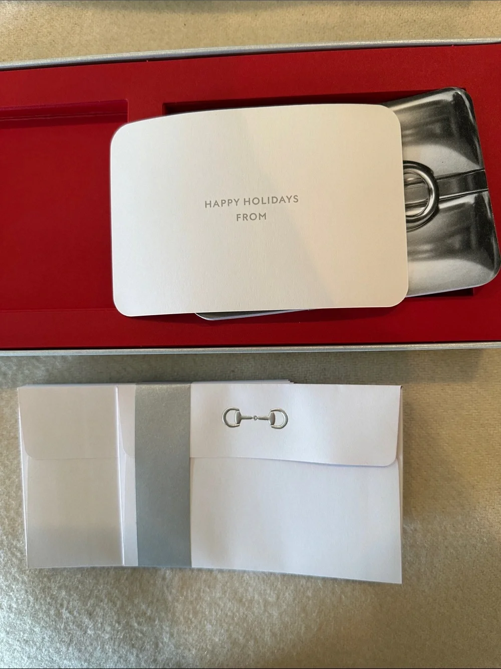 NIB Gucci Holiday Stationary 10 cards